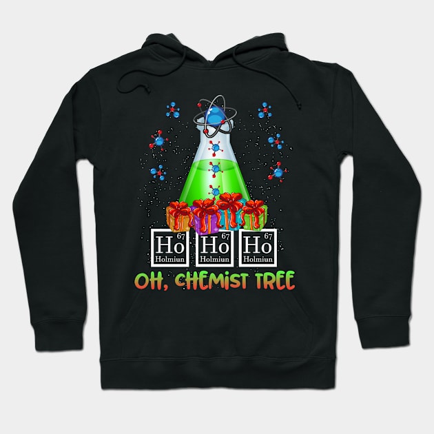 Oh Chemist Tree Merry Christmas Chemistry Funny Science Hoodie by thuden1738